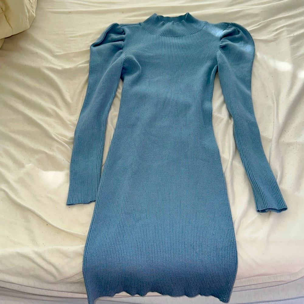 Light Blue Bodycon Dress